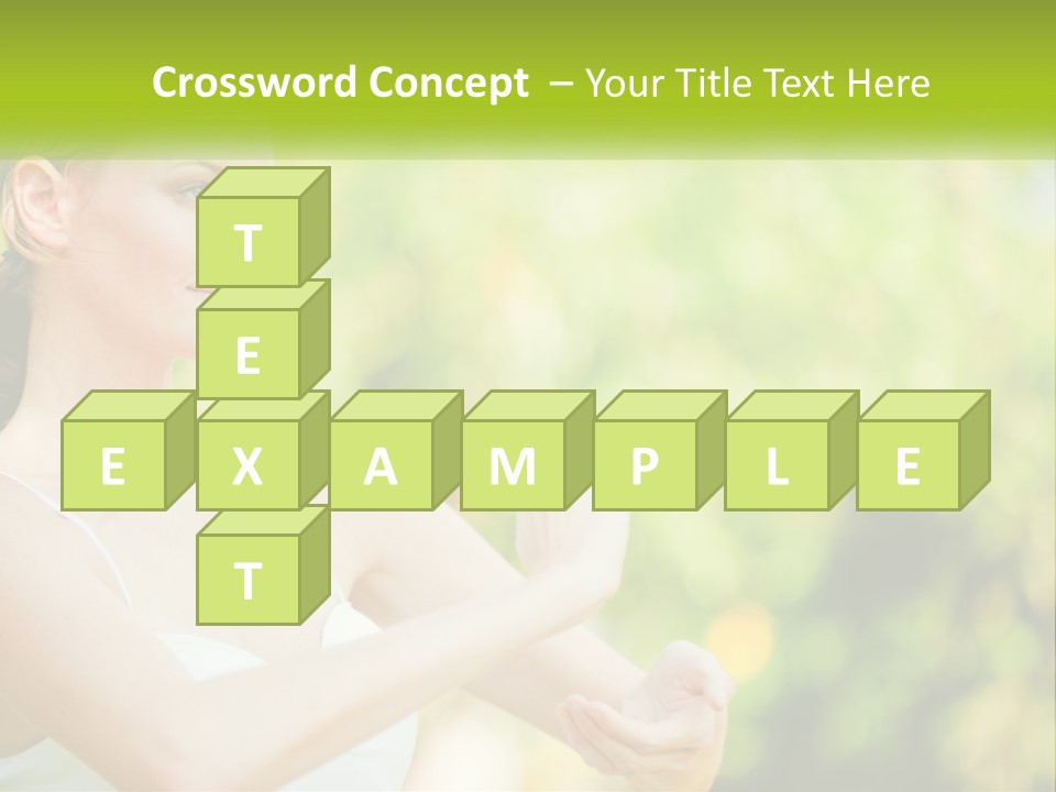 Focus Bright Caucasian PowerPoint Template