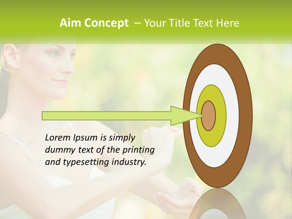 Focus Bright Caucasian PowerPoint Template