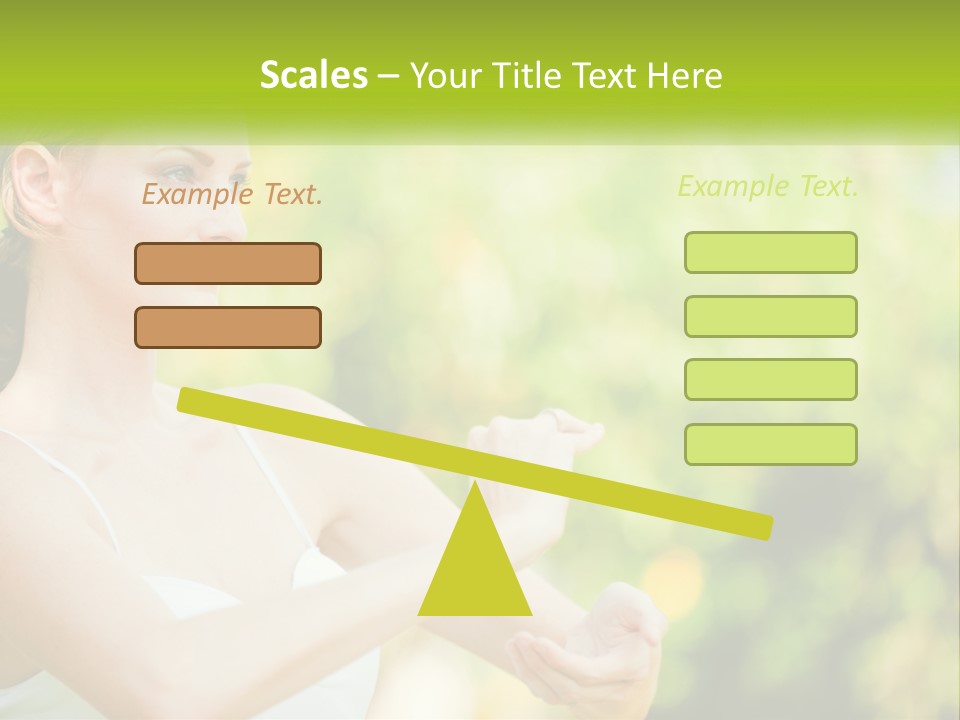 Focus Bright Caucasian PowerPoint Template