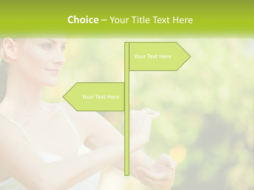 Focus Bright Caucasian PowerPoint Template