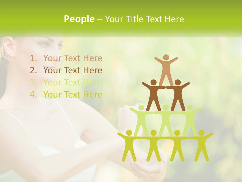 Focus Bright Caucasian PowerPoint Template