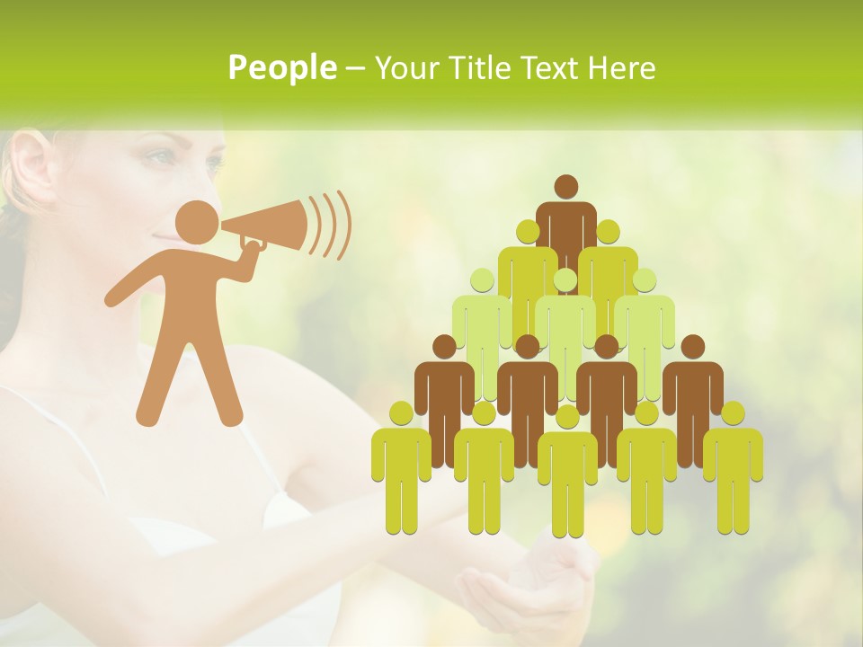 Focus Bright Caucasian PowerPoint Template