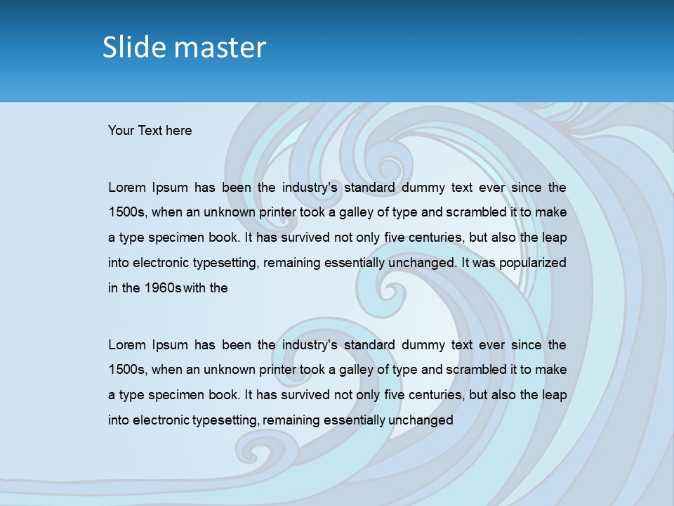 Illustration Tidal Giant PowerPoint Template