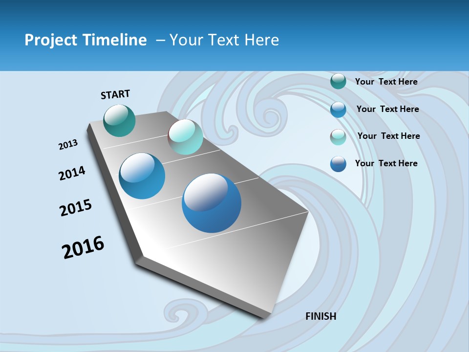 Illustration Tidal Giant PowerPoint Template