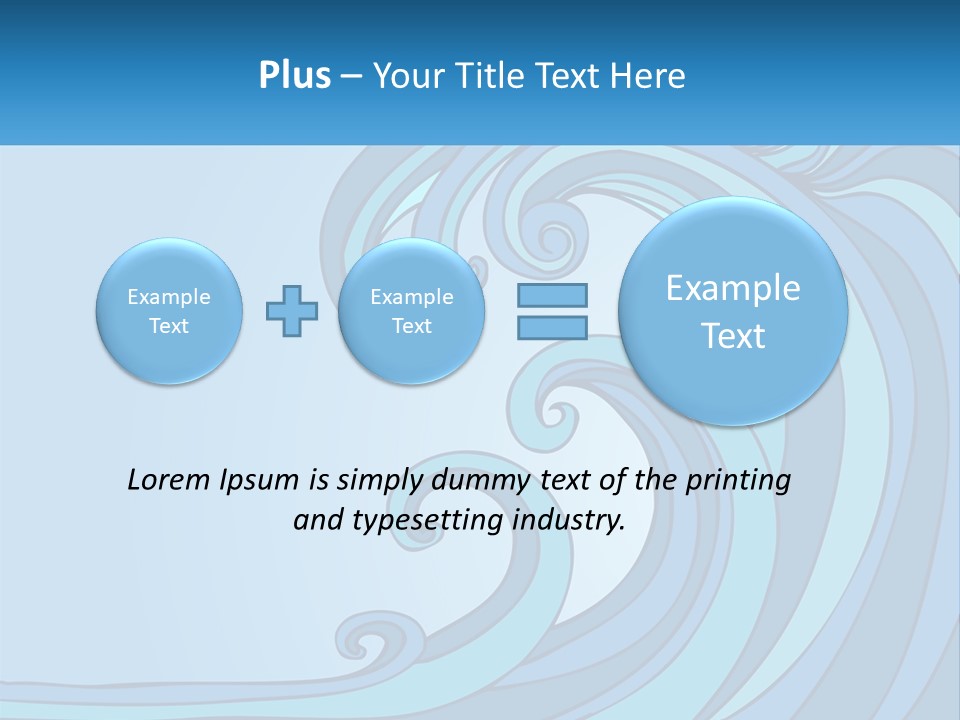 Illustration Tidal Giant PowerPoint Template