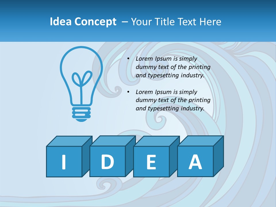 Illustration Tidal Giant PowerPoint Template