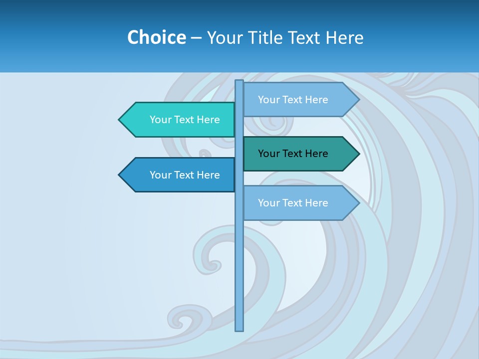 Illustration Tidal Giant PowerPoint Template