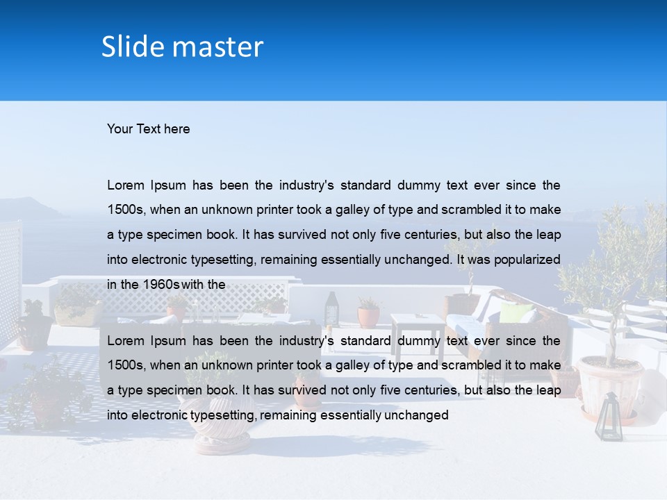 House Table Chair PowerPoint Template