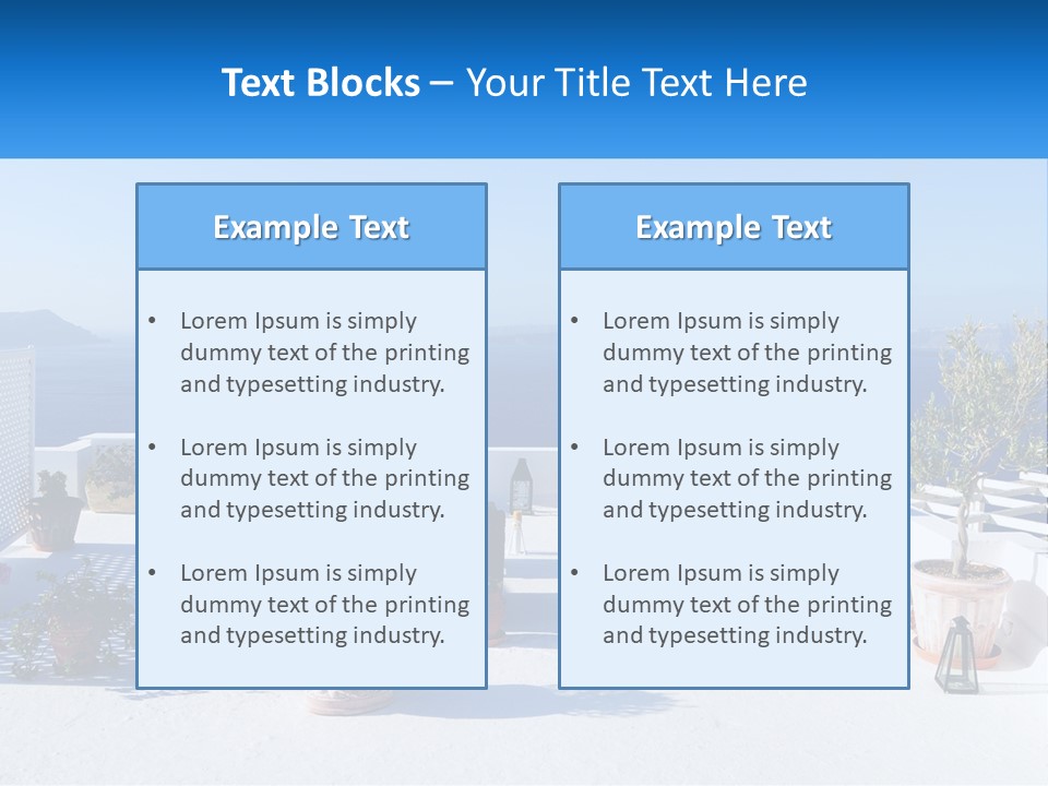 House Table Chair PowerPoint Template