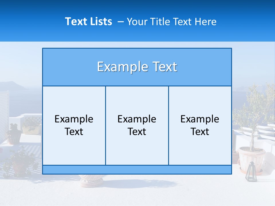 House Table Chair PowerPoint Template