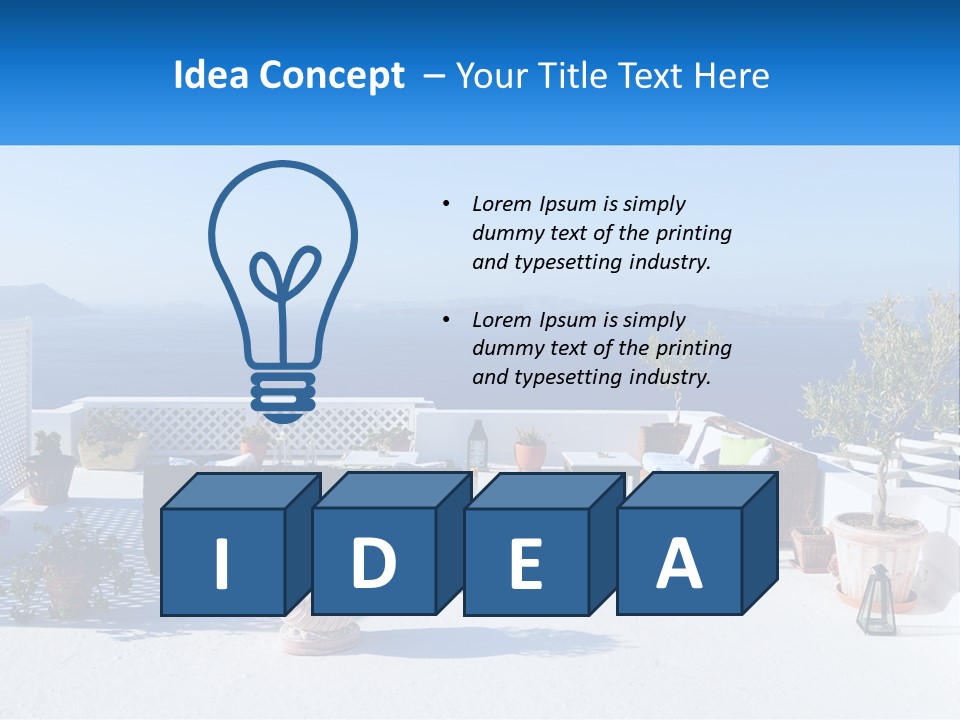 House Table Chair PowerPoint Template