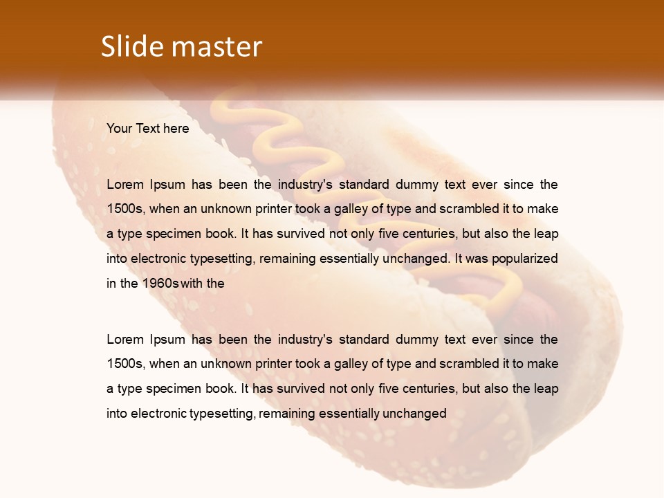 Summer Grilled Delicious PowerPoint Template
