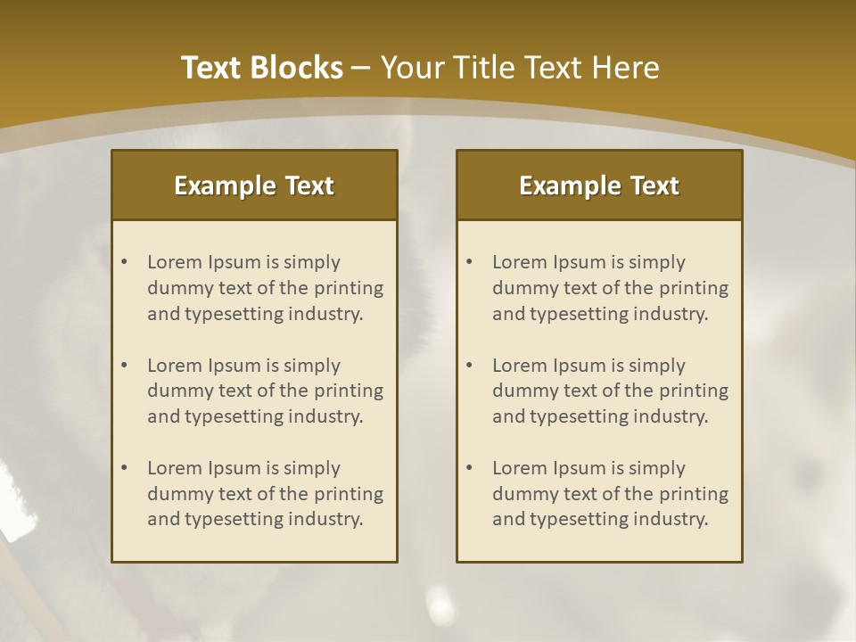 Performance Husky Fur PowerPoint Template
