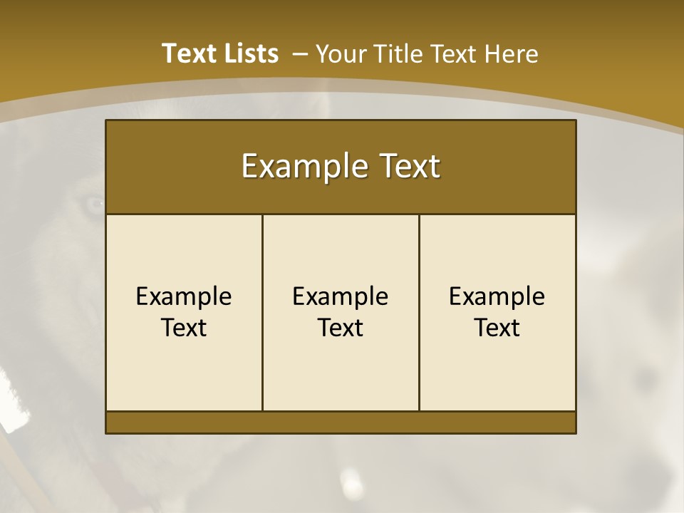 Performance Husky Fur PowerPoint Template