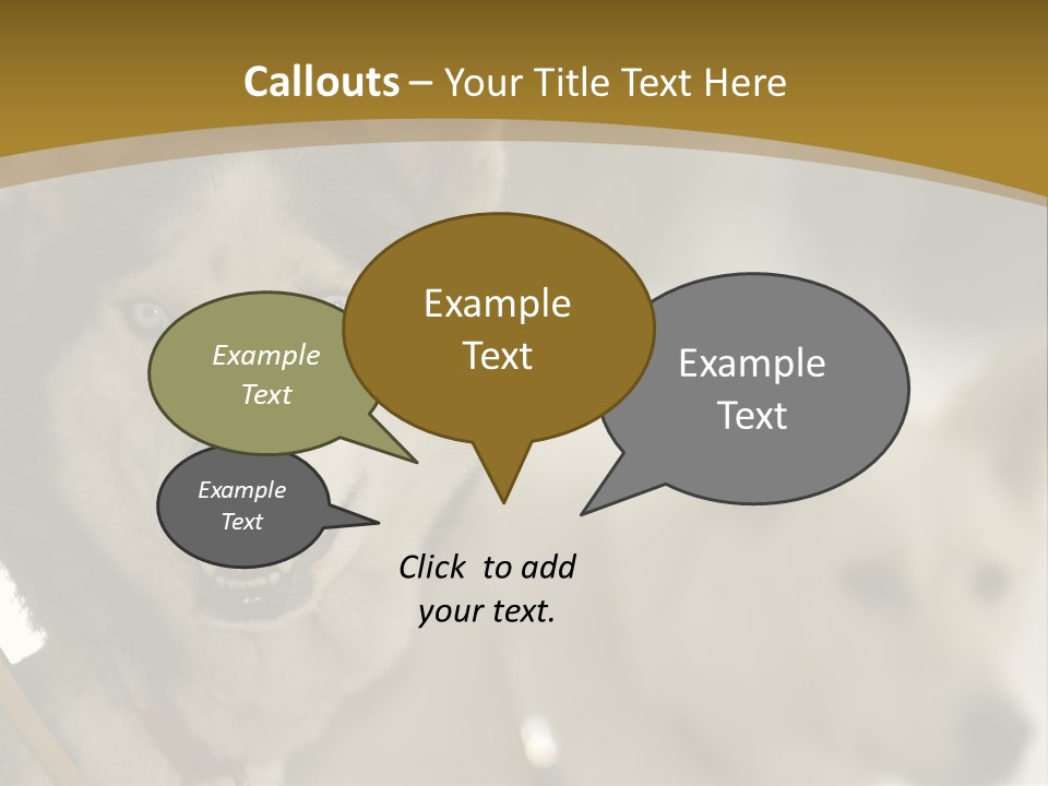 Performance Husky Fur PowerPoint Template