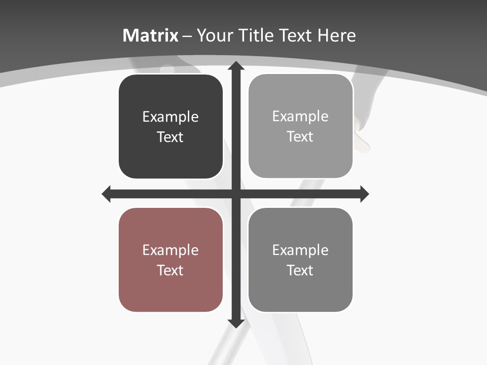 Silver White Black PowerPoint Template