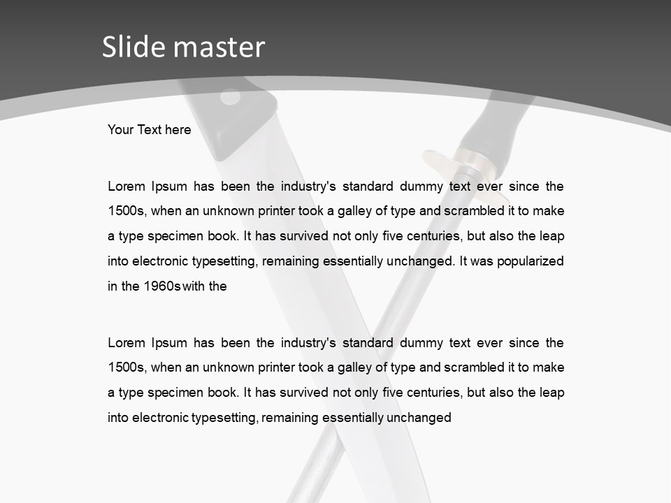 Silver White Black PowerPoint Template