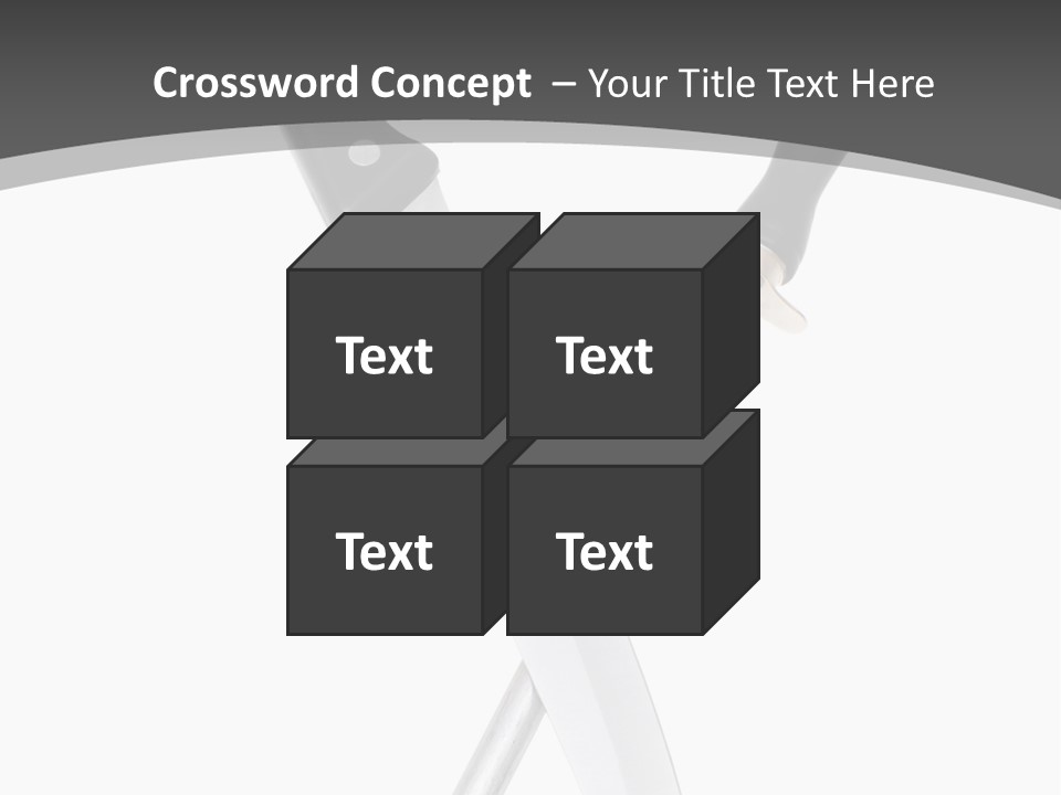 Silver White Black PowerPoint Template