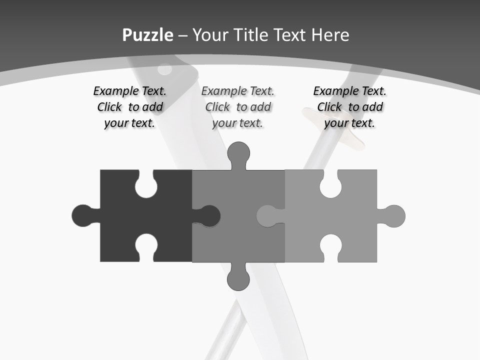 Silver White Black PowerPoint Template