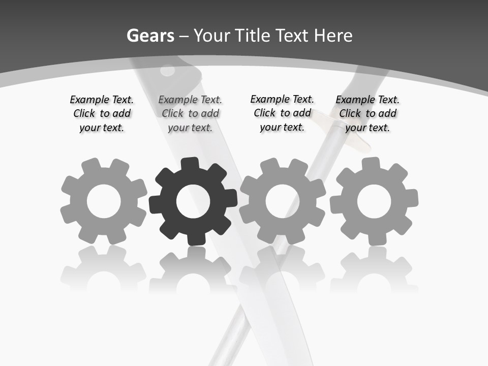 Silver White Black PowerPoint Template