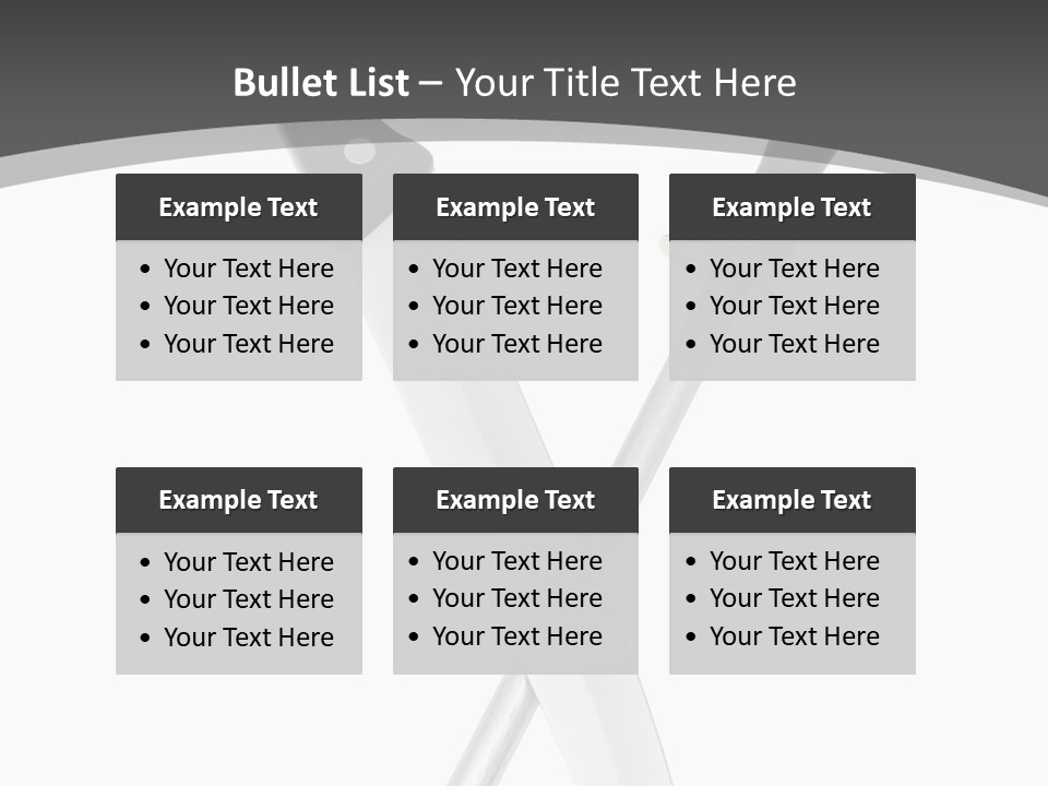 Silver White Black PowerPoint Template