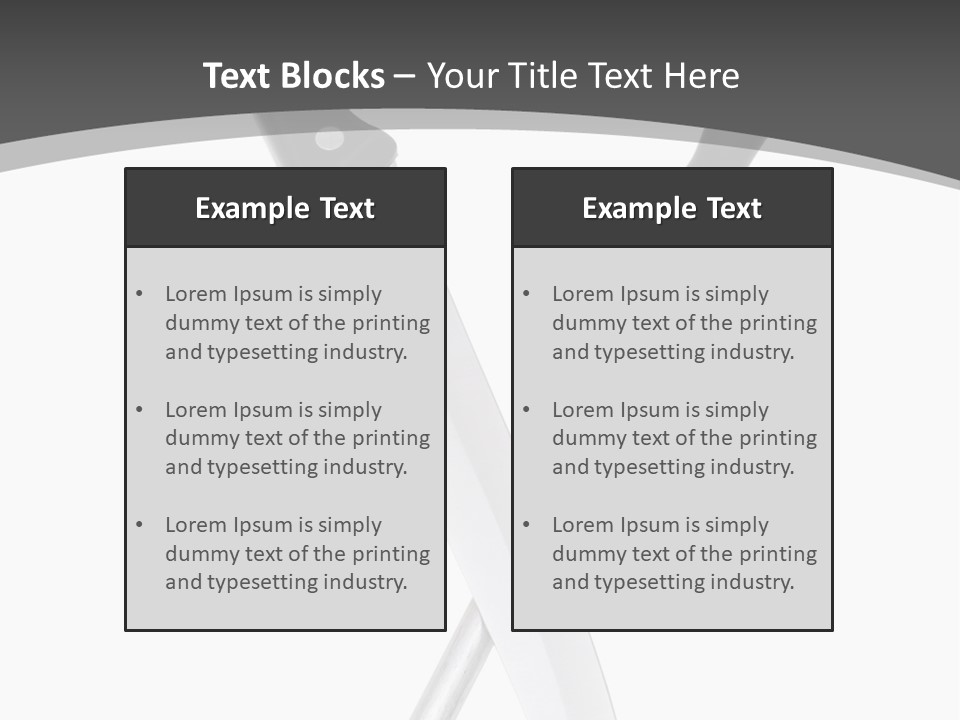 Silver White Black PowerPoint Template