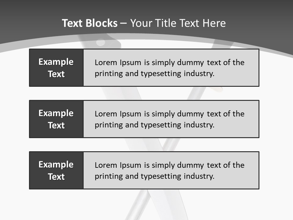 Silver White Black PowerPoint Template