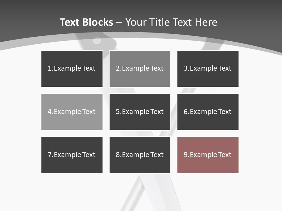 Silver White Black PowerPoint Template