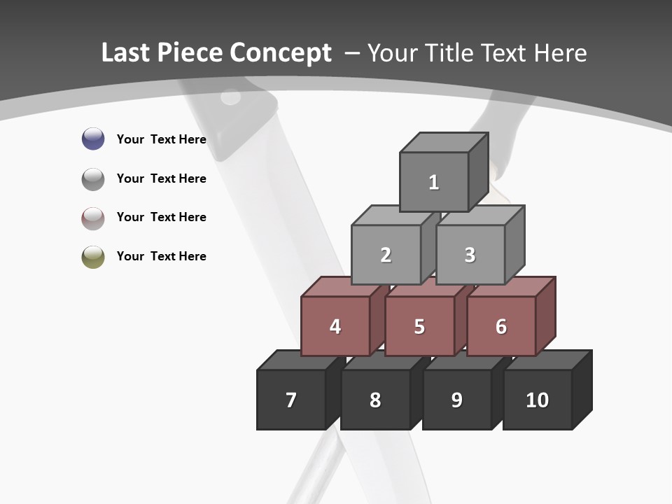Silver White Black PowerPoint Template