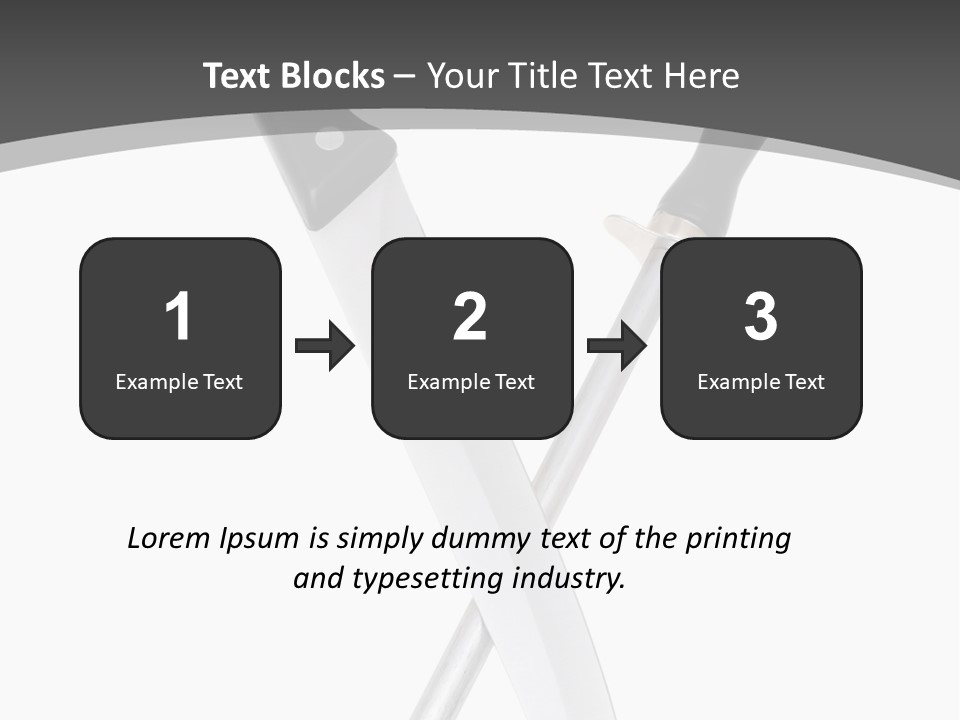 Silver White Black PowerPoint Template