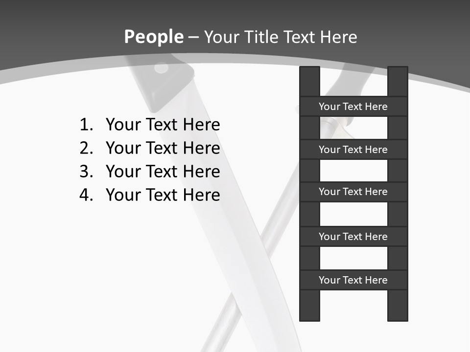 Silver White Black PowerPoint Template