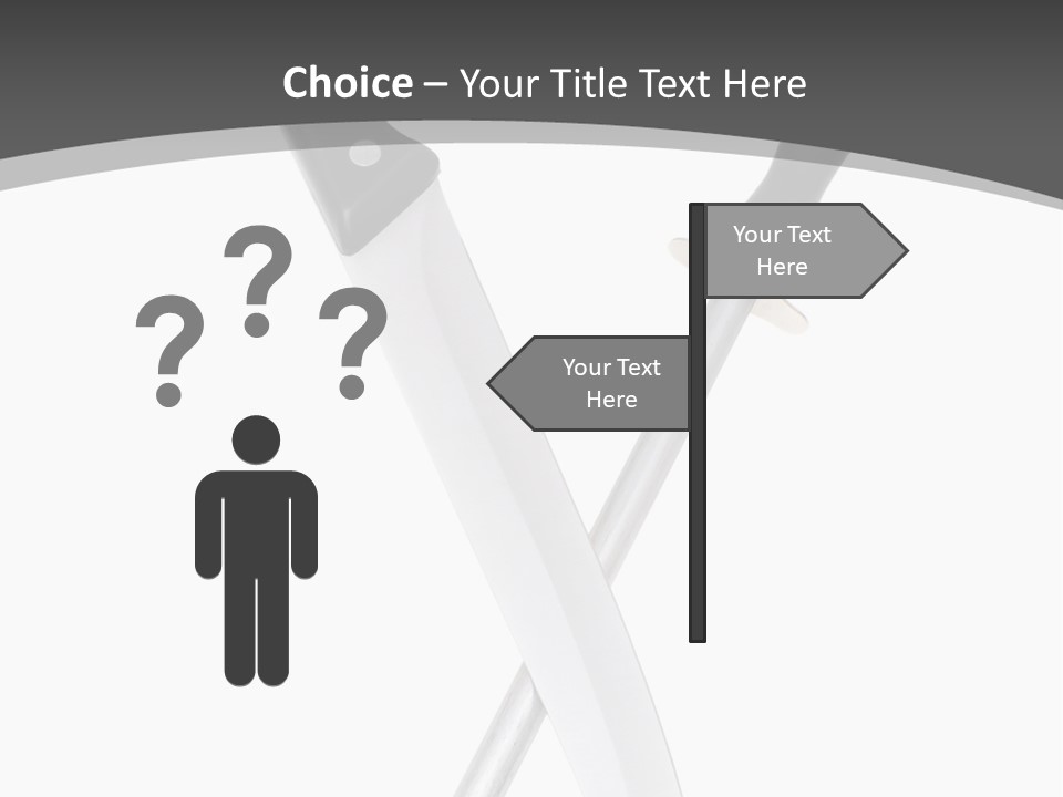 Silver White Black PowerPoint Template