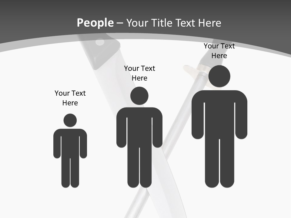 Silver White Black PowerPoint Template