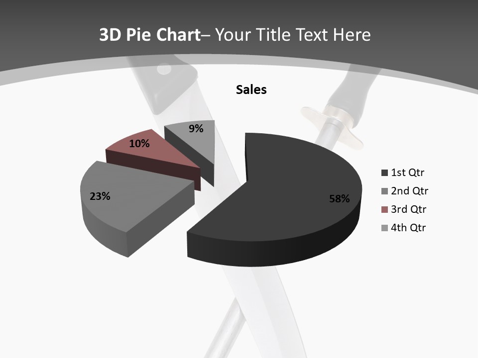 Silver White Black PowerPoint Template