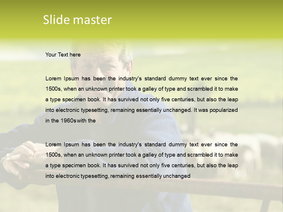 Occupation Shepherd Agriculture PowerPoint Template