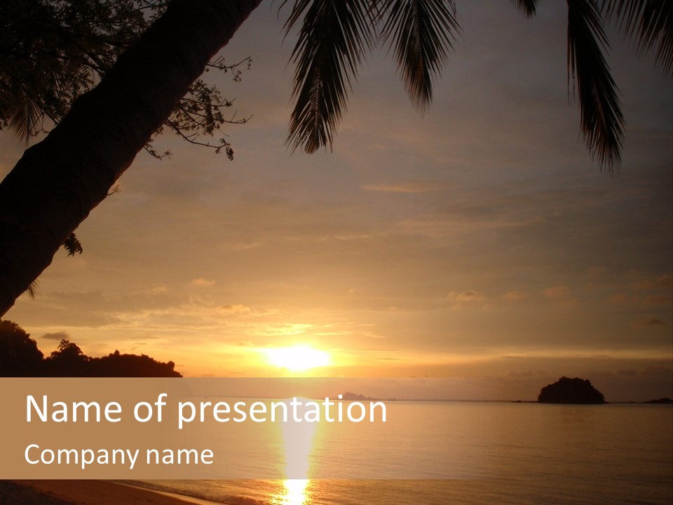 Sunrays Light Sun PowerPoint Template