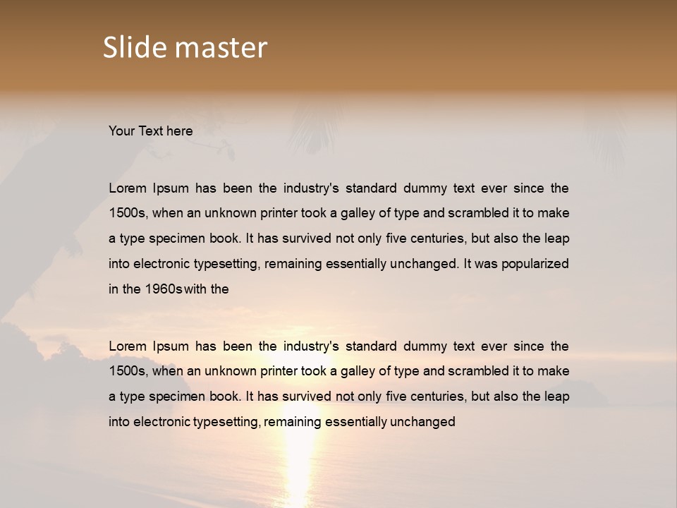 Sunrays Light Sun PowerPoint Template