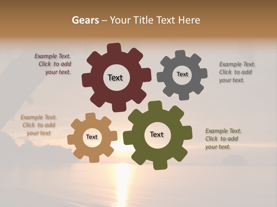 Sunrays Light Sun PowerPoint Template