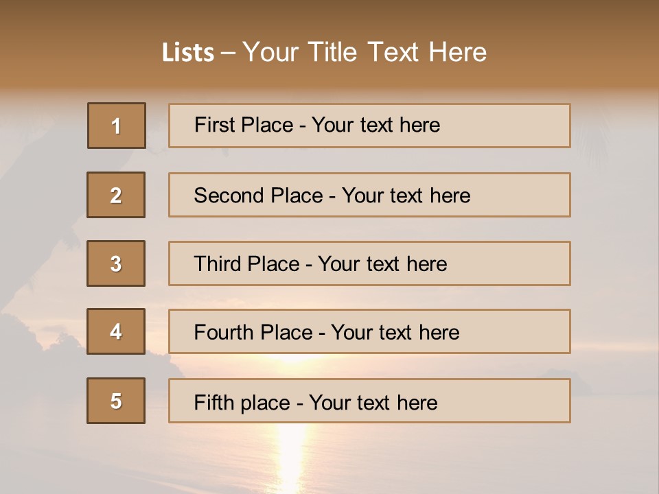 Sunrays Light Sun PowerPoint Template