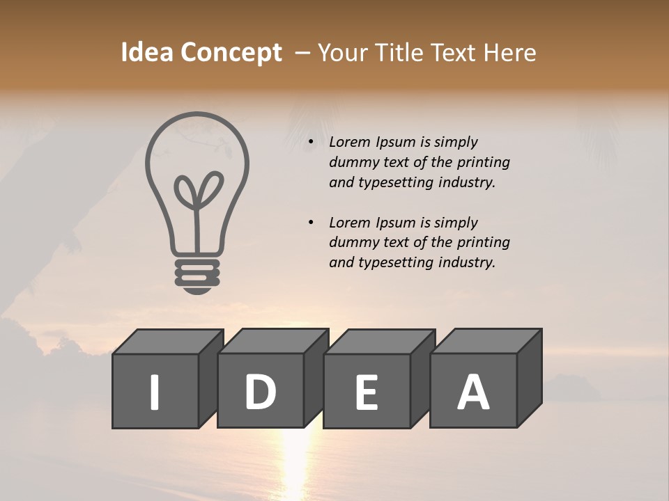 Sunrays Light Sun PowerPoint Template