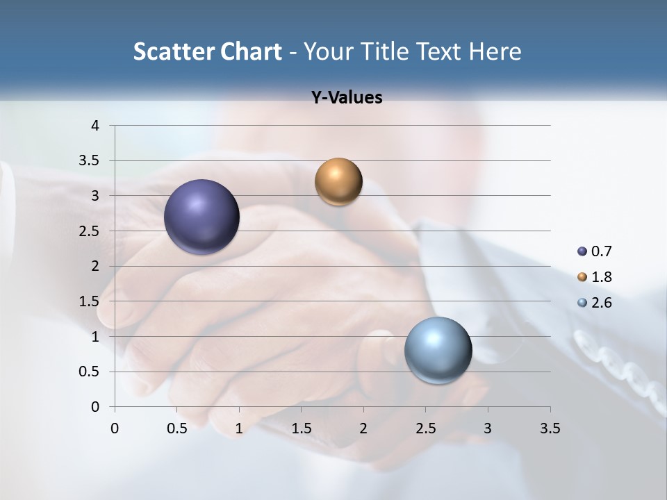 Two People Shaking Hands Over A Piece Of Paper PowerPoint Template
