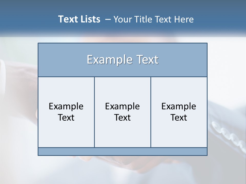 Two People Shaking Hands Over A Piece Of Paper PowerPoint Template