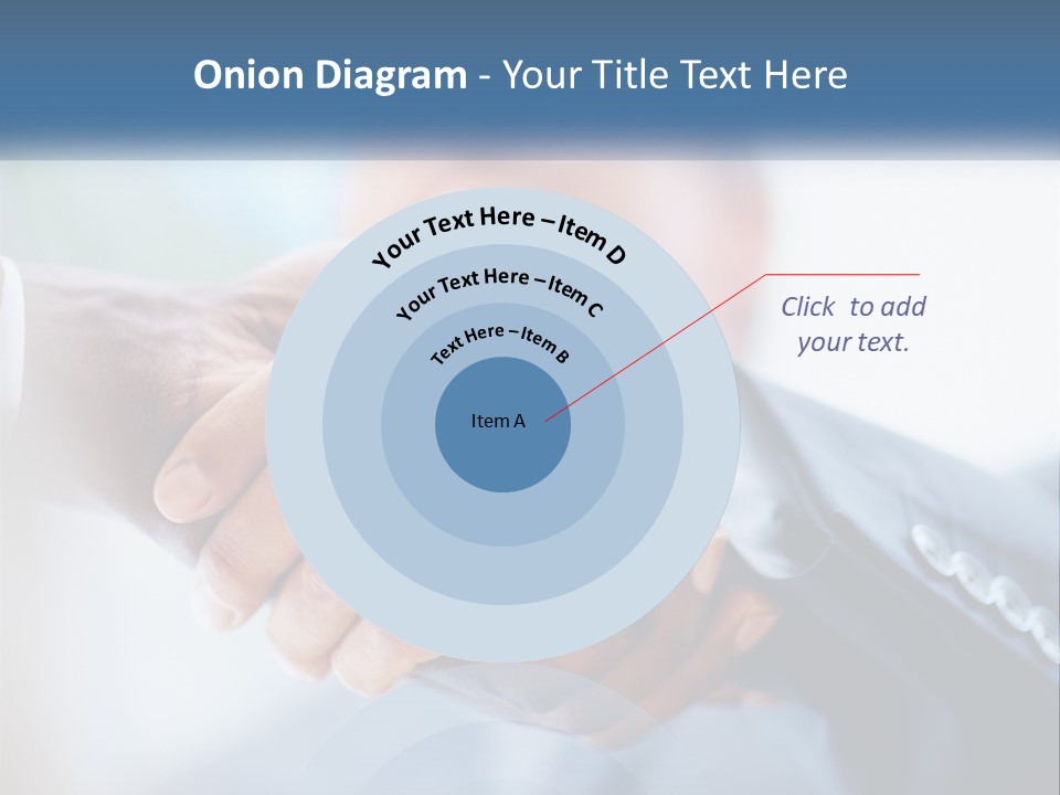 Two People Shaking Hands Over A Piece Of Paper PowerPoint Template