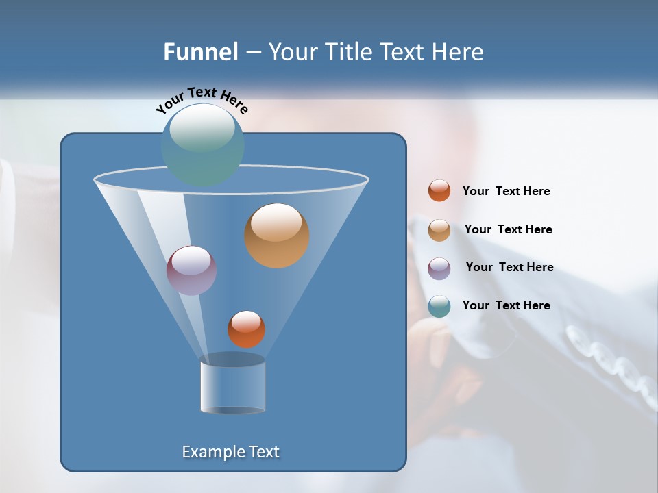Two People Shaking Hands Over A Piece Of Paper PowerPoint Template
