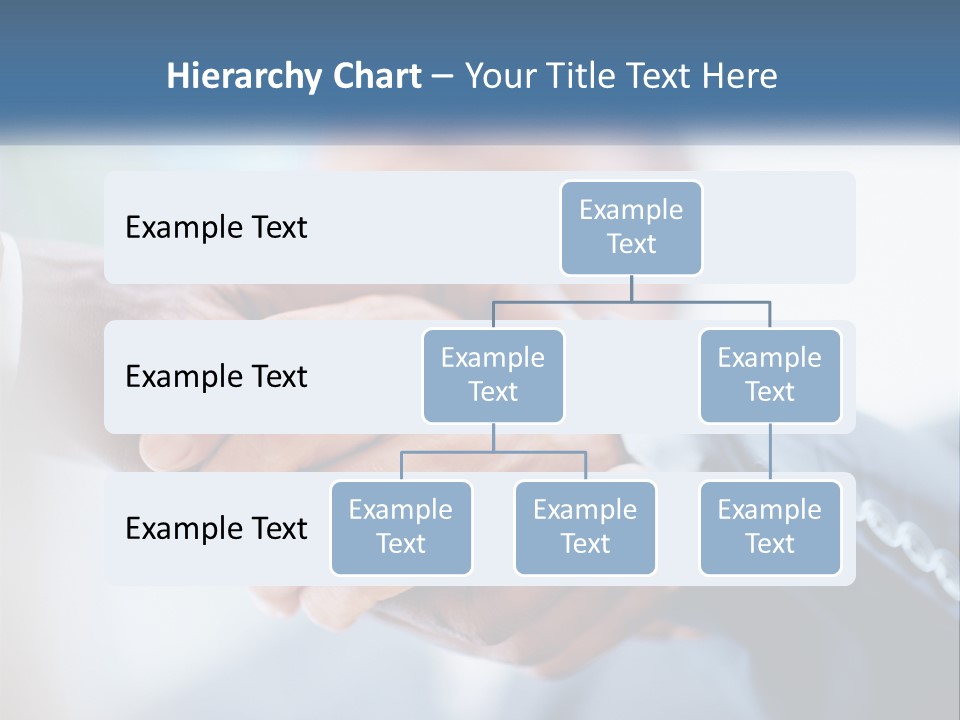 Two People Shaking Hands Over A Piece Of Paper PowerPoint Template