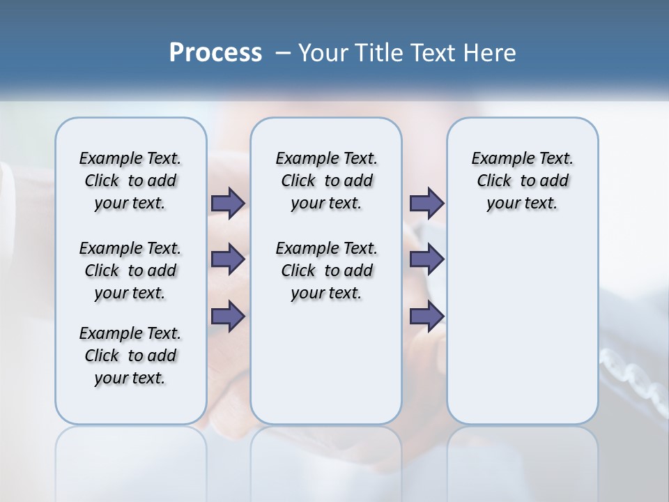 Two People Shaking Hands Over A Piece Of Paper PowerPoint Template