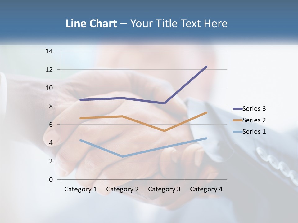 Two People Shaking Hands Over A Piece Of Paper PowerPoint Template