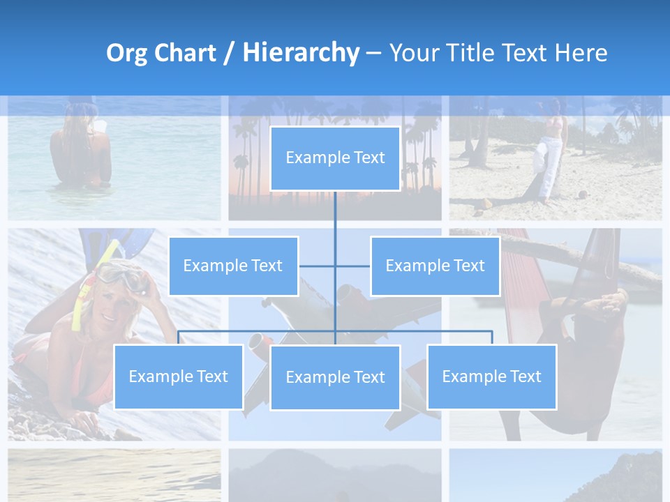 Beach Boat Plane PowerPoint Template