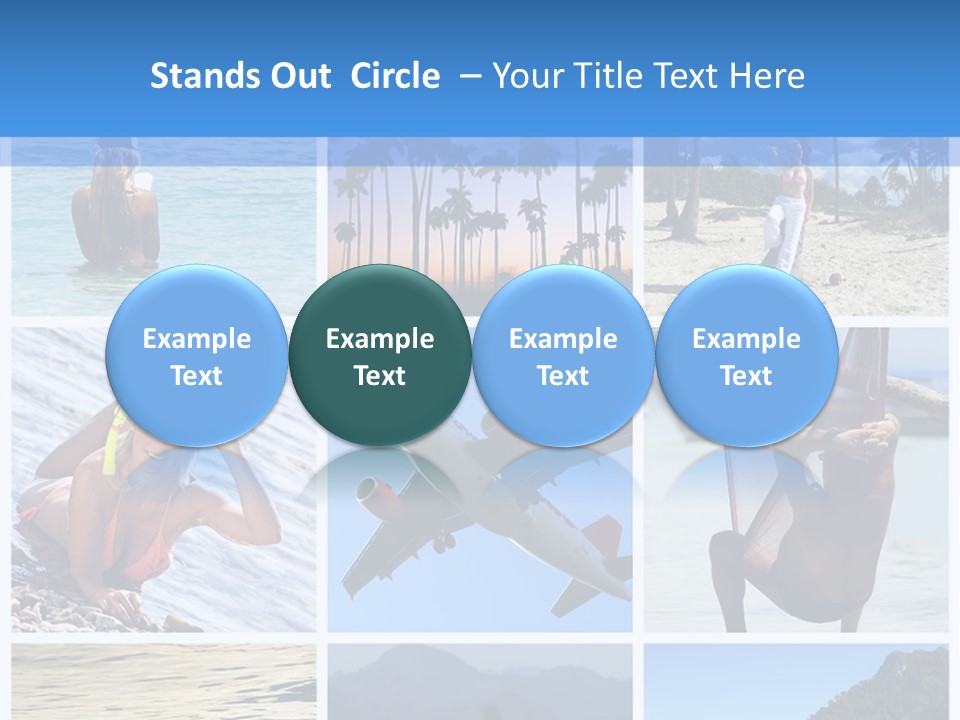 Beach Boat Plane PowerPoint Template