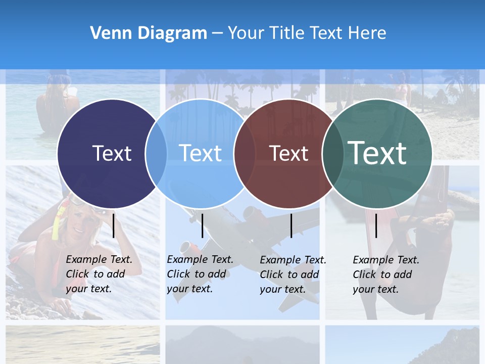 Beach Boat Plane PowerPoint Template